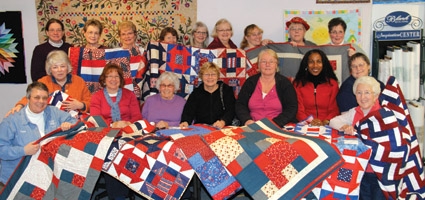 Quilters put their talent to work for the troops