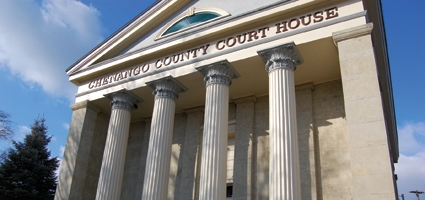 Eight plead not guilty in county court