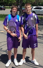 Stewarts capture Section IV doubles title; NHS shares Class B team crown