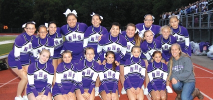 NHS Cheerleaders ... Purple Pride!