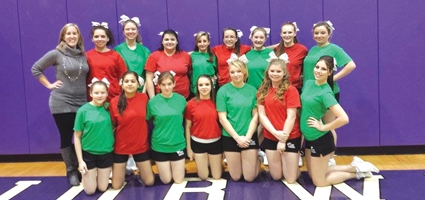 NHS&#8200;cheerleaders show holiday spirit