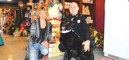 Local Doggie Health Food Store Donates To NPD’s K9, Nitro
