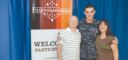 Guilford native  serving in U.S. Navy receives  special Thanksgiving family reunion