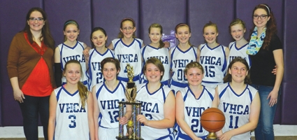 Valley Heights girls basketball complete undefeated season