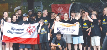 Torch run for the Special Olympics