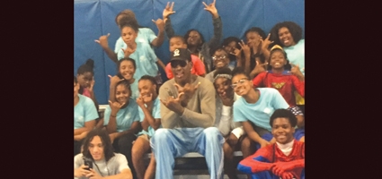 Local author and NBA Hall of Famer visit boys and girls club