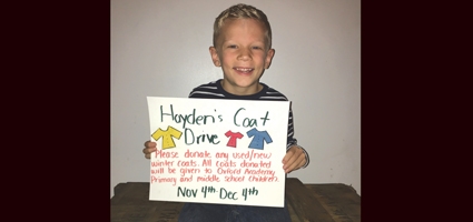 ‘Hayden's Coat Drive’ begins Friday