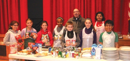 Holy Family School Food Collection For The Community Soup Kitchen