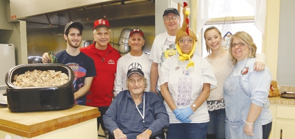 Volunteers from the Emmanuel Episcopal Church served Thanksgiving Dinner