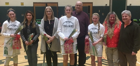Lady Trojans Dish Out 18 Assists In Senior Night Win