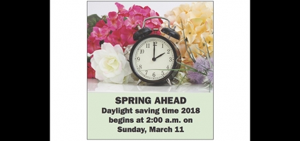 Spring ahead: Daylight saving time begins Sunday