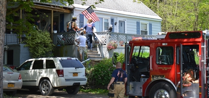 North Norwich fire leaves family without power