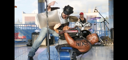 Dwayne Dopsie and the Zydeco Hellraisers perform at NBT Bank Summer Concert Series