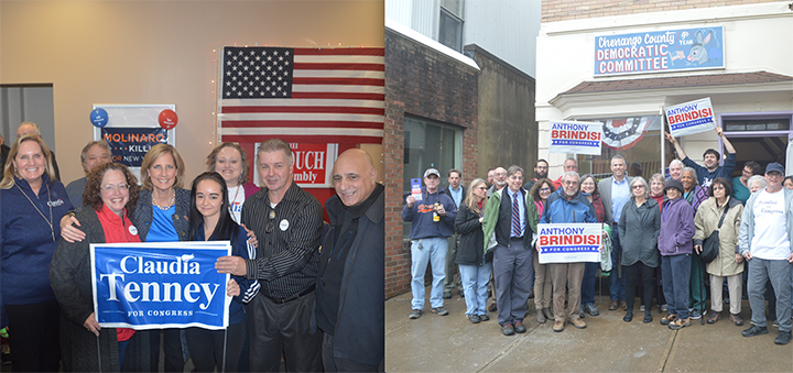 Tenney and Brindisi take campaigns to Norwich ahead of midterms