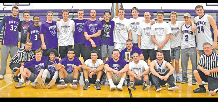 Purple team prevails at Norwich’s annual alumni game and Meet the Players night