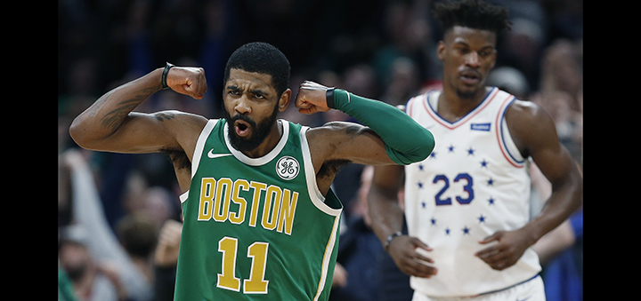 Irving scores 40, leads Celtics to 121-114 win over Sixers
