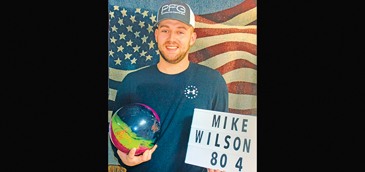 Wilson records an 804 series at Hi-Skor Lanes