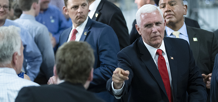 While Trump Wages Trade War, Pence Tries To Ease GOP Anxiety