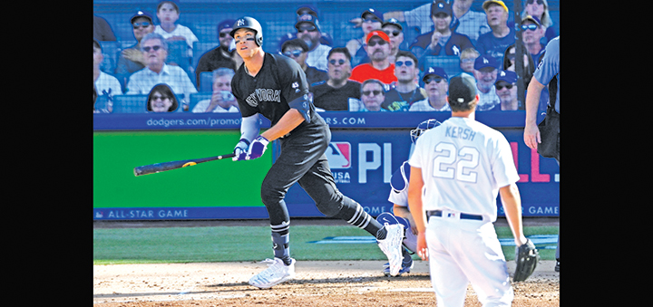 Yankees slug 3 HRs off Kershaw to beat league’s leading Dodgers 5-1