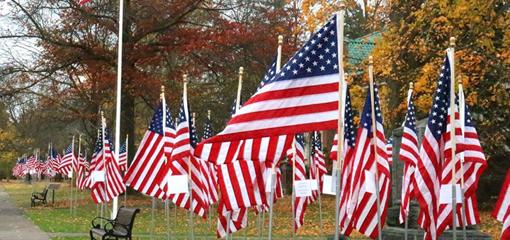 Scores Of Flags Placed In Sherburne To Honor Veterans