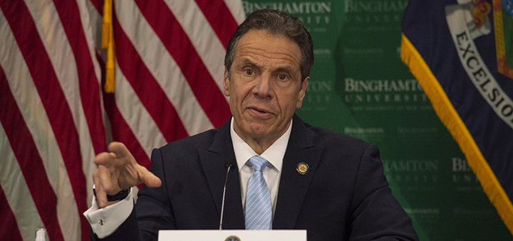 Governor Cuomo discusses the coronavirus and reopening business in the Southern Tier