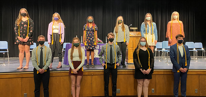 Norwich High School congratulates new inductees to National Honor Society