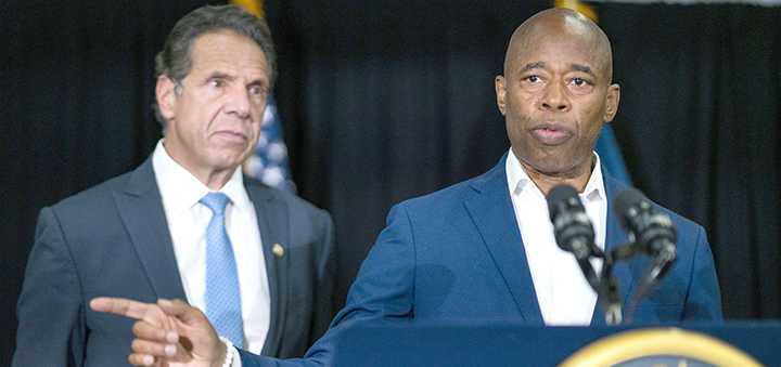 Cuomo, NYC mayoral candidate Eric Adams pledge cooperation